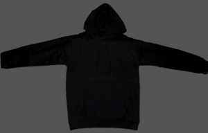 zylenzo plain black hoodie
